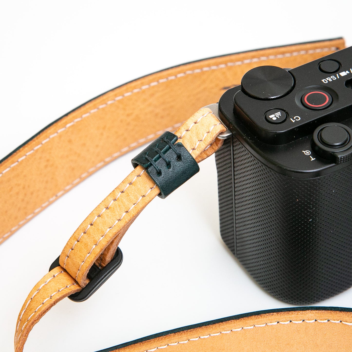 【12色】《オイルレザー×クラスト》ワイドストラップ