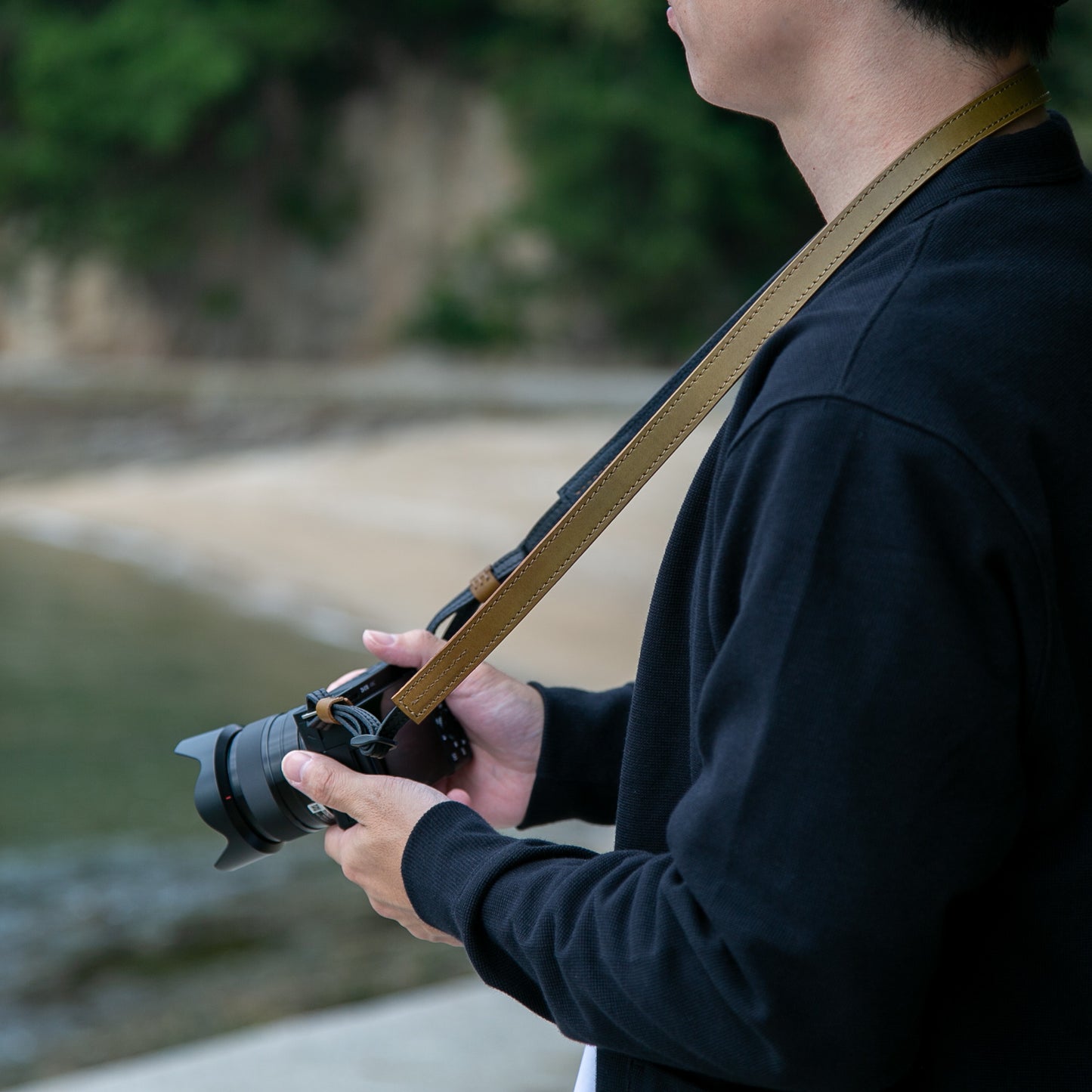 【配色が選べる】《オイルレザー×ウォッシャブルレザー》スタンダードストラップ